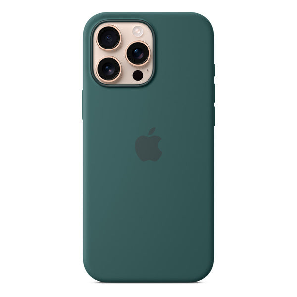 Case de silicona con MagSafe para iPhone 16 Pro Max verde