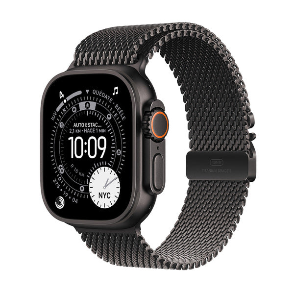 Reacondicionado Apple Watch Ultra 3 GPS + Cellular 49mm titanio negro banda Black Titanium Milanese Loop Small