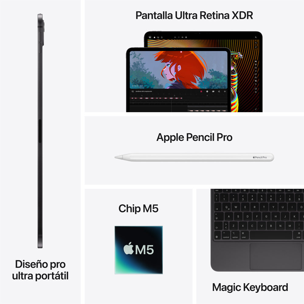 iPad Pro M5 Wi-Fi + Cellular pantalla estandar