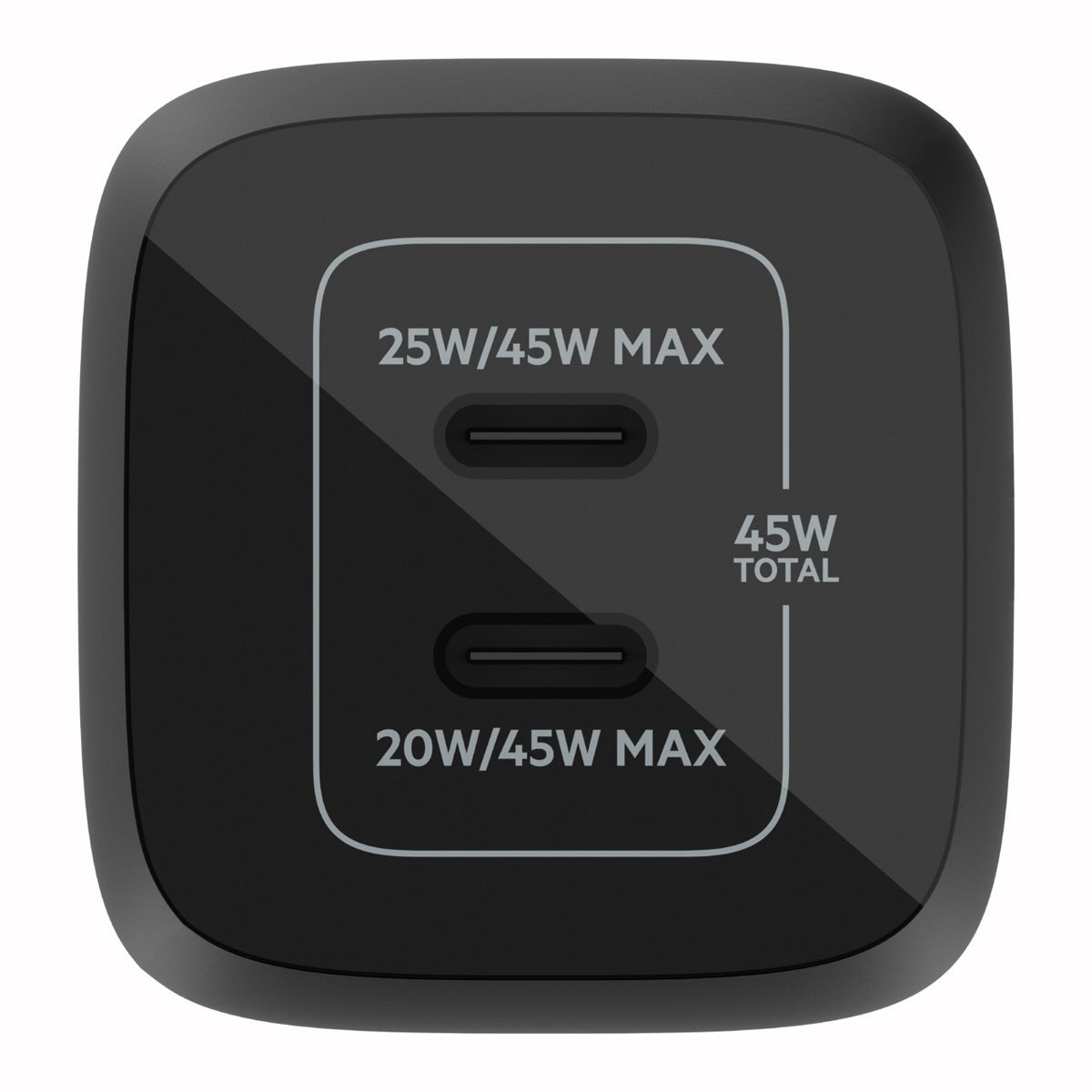 Cargador doble USB-C de hasta 45 W Belkin BoostCharge Pro