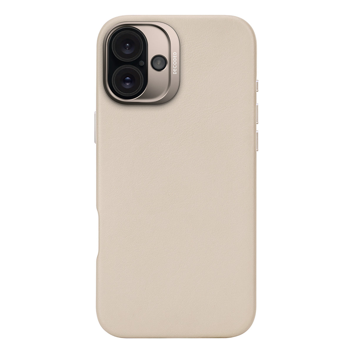 Funda de cuero Decoded para iPhone 16 Plus con MagSafe
