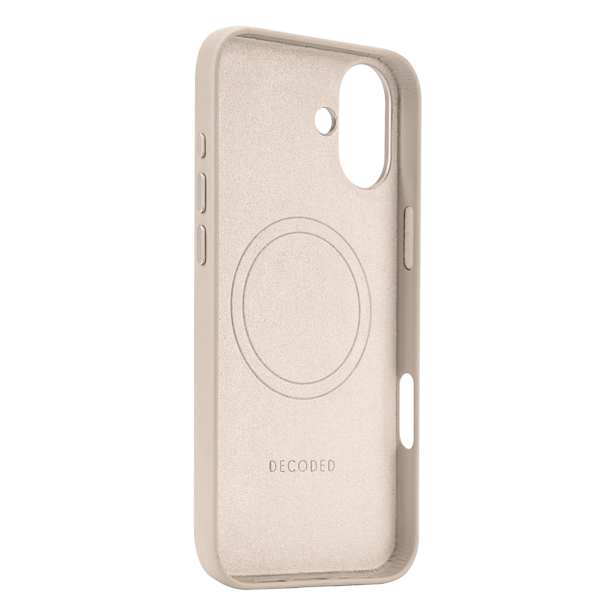 Funda de cuero Decoded para iPhone 16 Plus con MagSafe