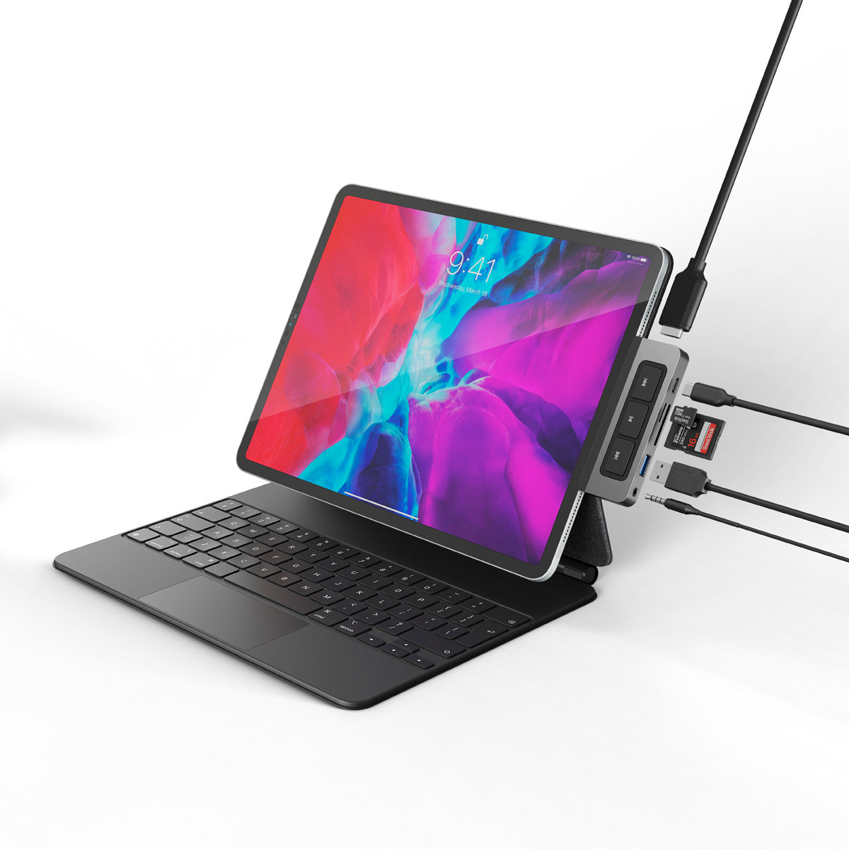 Hub USB-C de 6 puertos para iPad HyperDrive