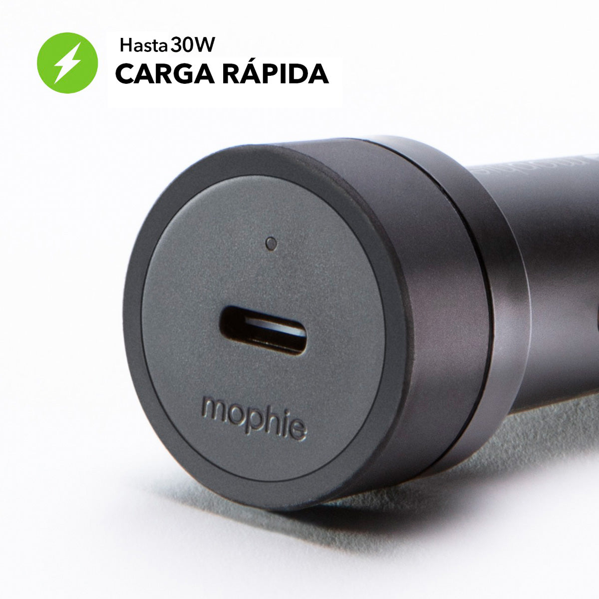 Cargador para auto USB-C mophie de 30 W