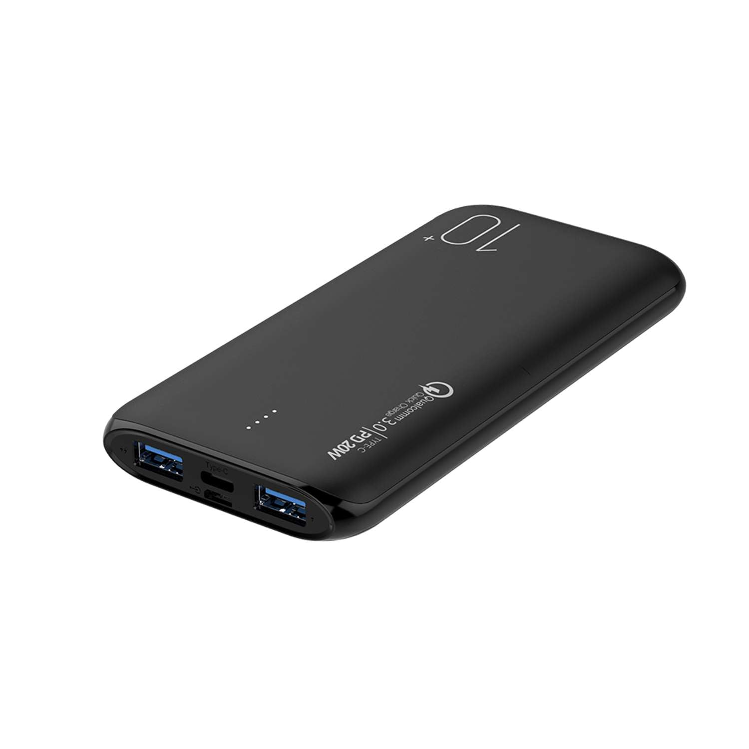Bateria externa PB Slim Carga Rápida PD-QC3.0 de 20W 10.000 mAh Dusted negro