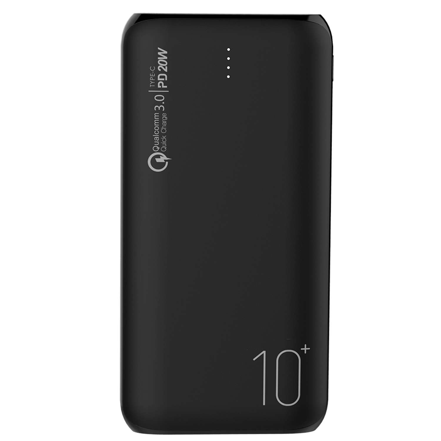 Bateria externa PB Slim Carga Rápida PD-QC3.0 de 20W 10.000 mAh Dusted negro