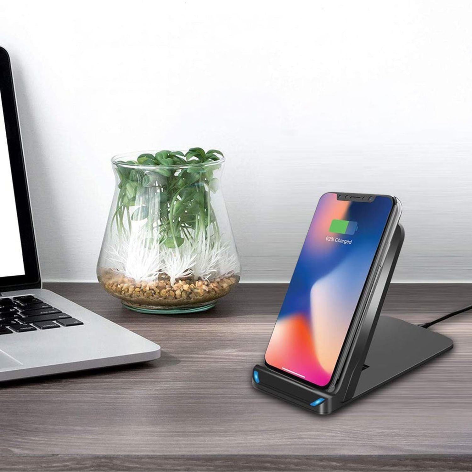 Base de carga inalambrica Plegable 10W Dusted negro