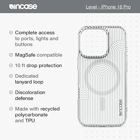 Funda Level con Magsafe para iPhone 16 Pro Incase azul marino