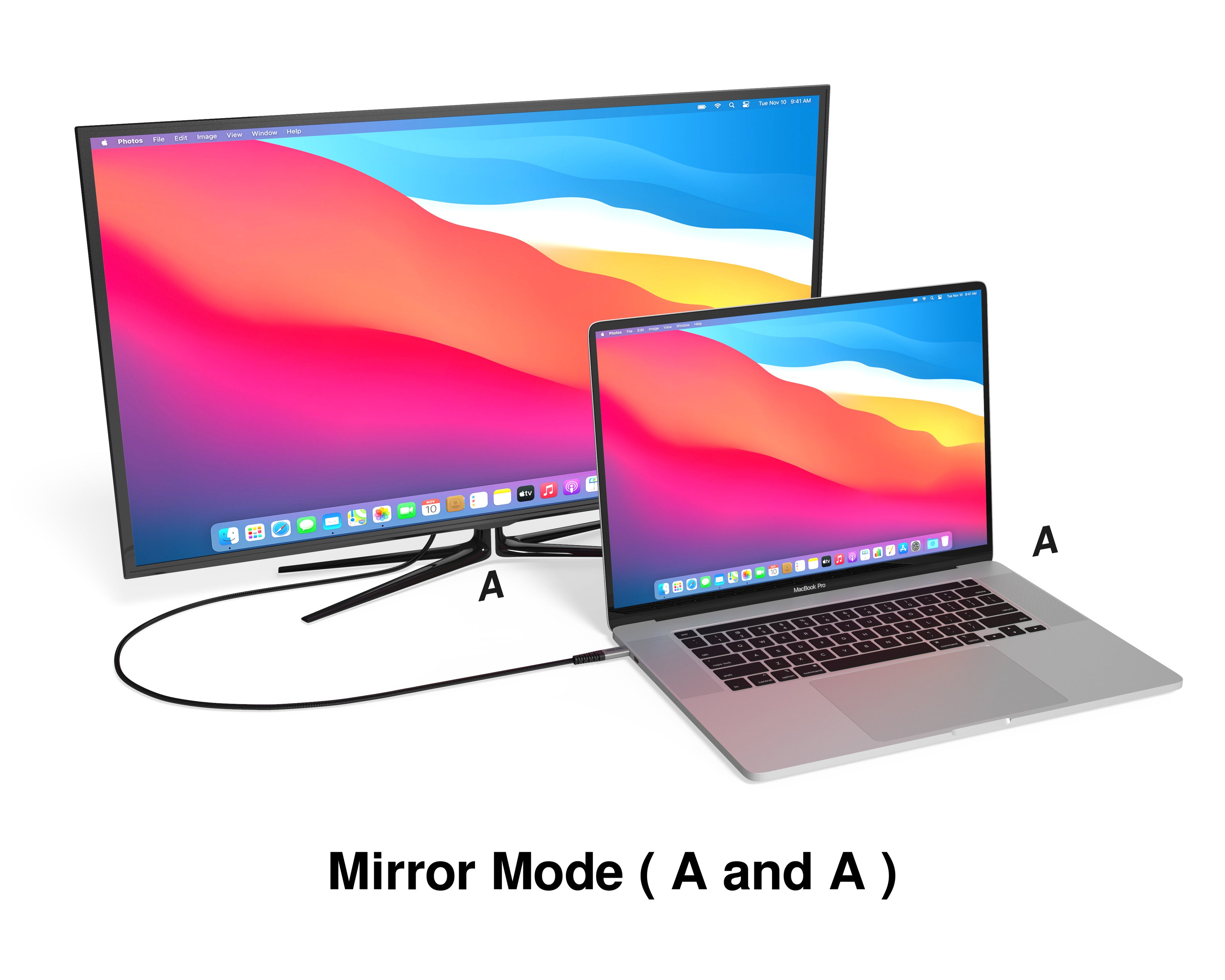 Cable USB-C a HDMI 4K 60Hz 2.2mts