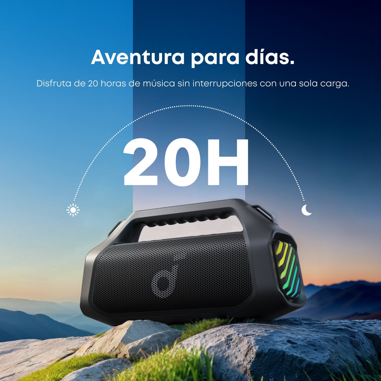 Parlante portatil Boom 2 Plus Soundcore negro
