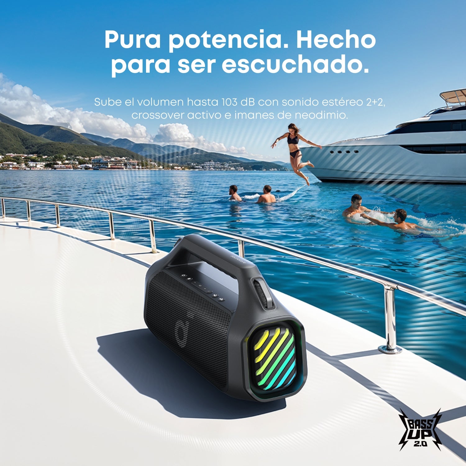 Parlante portatil Boom 2 Plus Soundcore negro