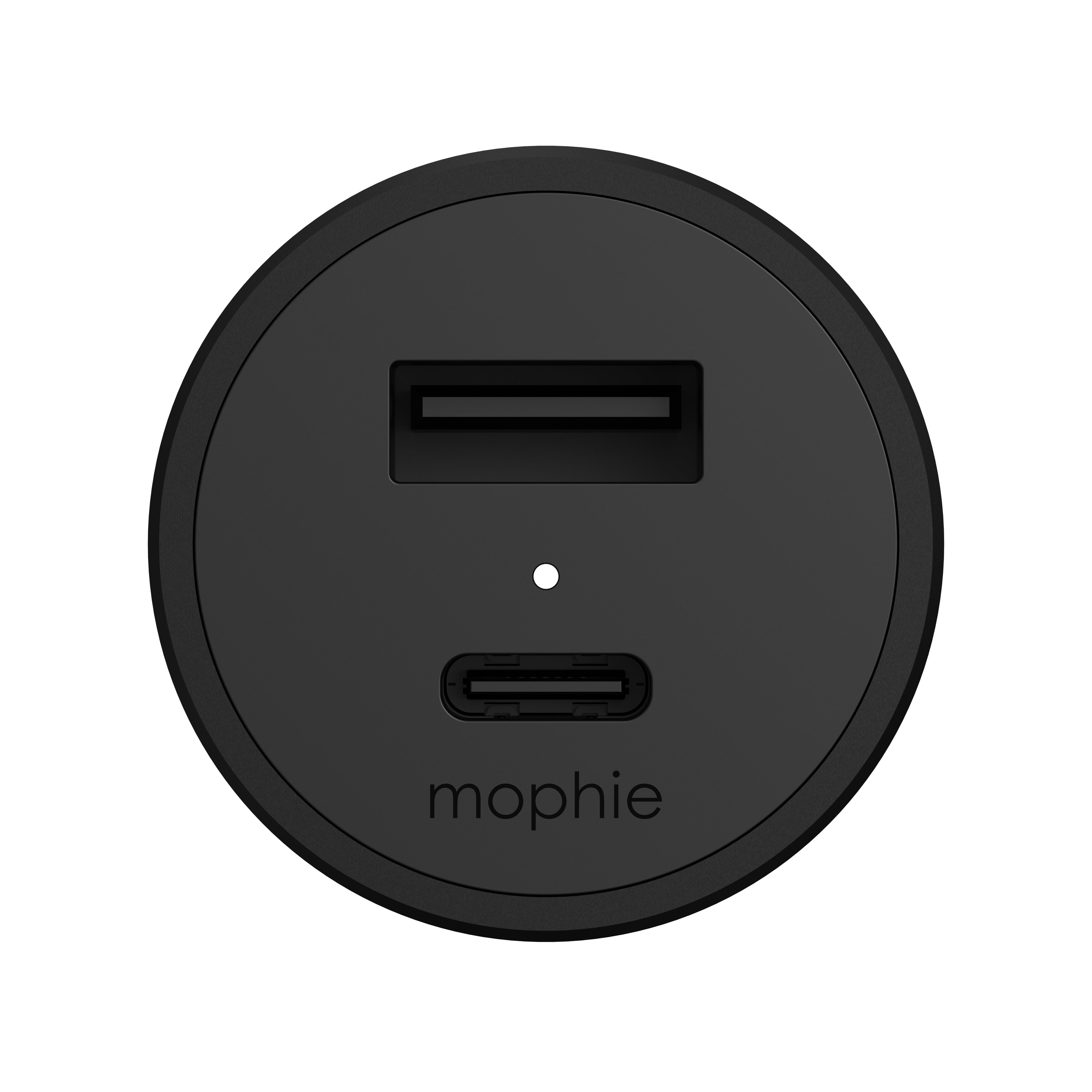 Cargador de auto USB-C/USB-A 42W Mophie negro