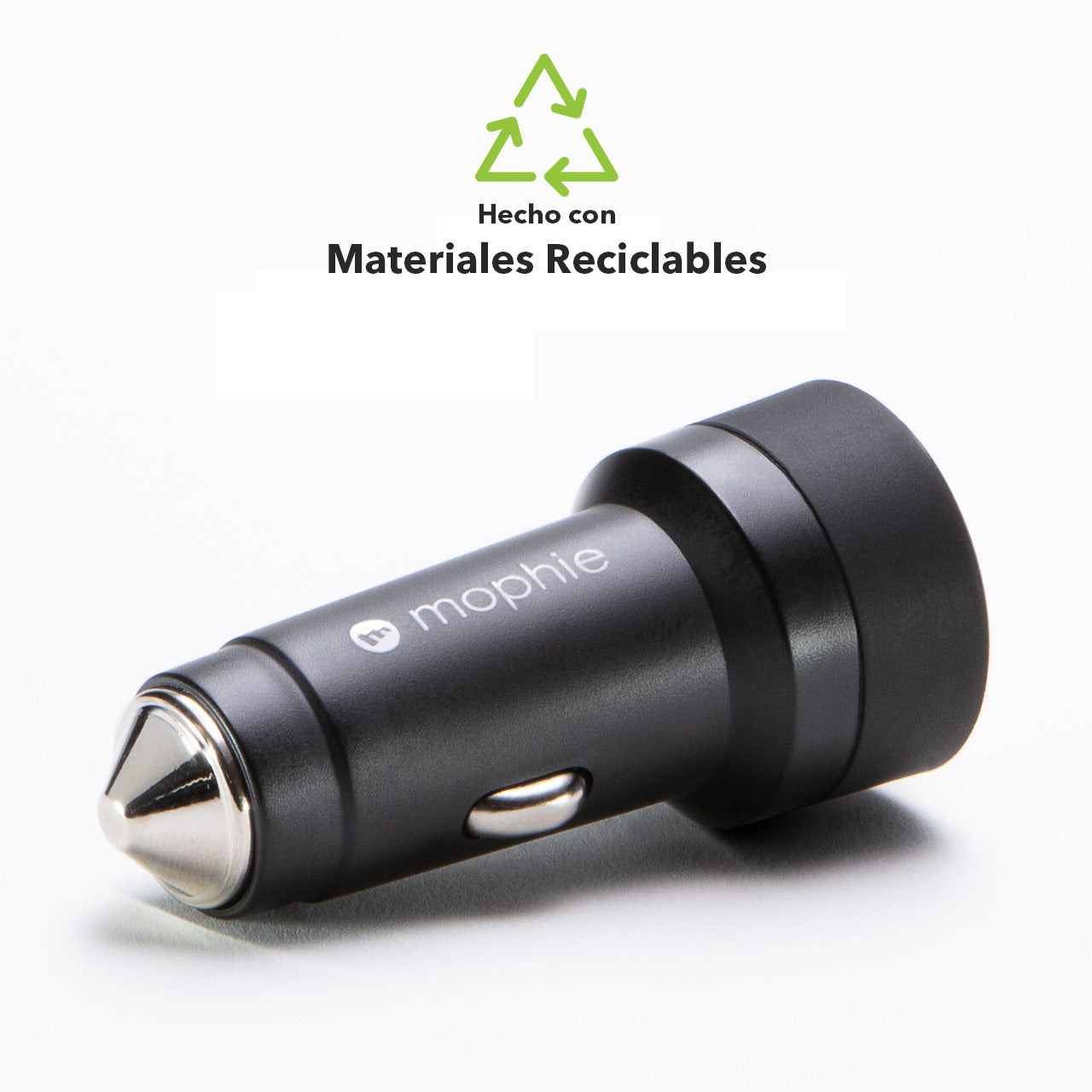 Cargador de auto USB-C/USB-A 42W Mophie negro