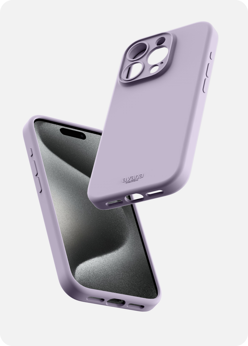 Funda Avana Velvet con MagSafe para Iphone 15 Pro lavanda