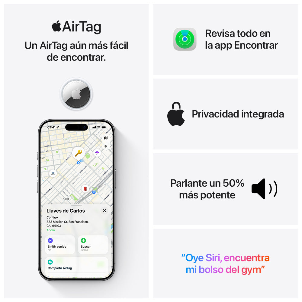 Apple AirTag (2.ª generación) - 1 unidad