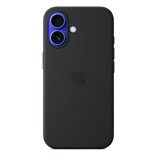 Case de silicona con MagSafe para iPhone 16 negro