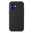 Case de silicona con MagSafe para iPhone 16 negro