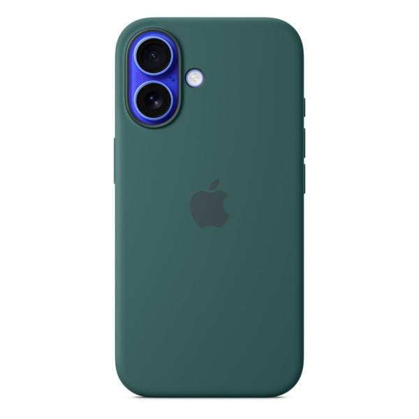Case de silicona con MagSafe para iPhone 16 verde