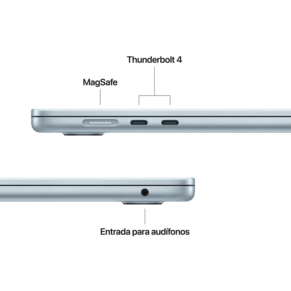 MacBook Air 15.3/ M4 10C/ GPU 10C/ 16 RAM/ 512GB azul cielo - Caja con detalles