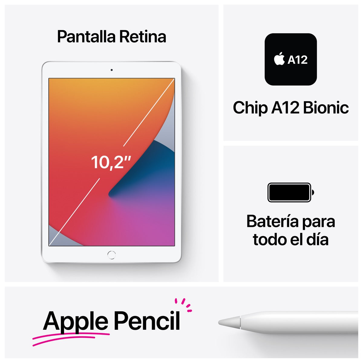 iPad 10.2 8ªGen WiFi 32 GB gris espacial