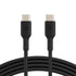 Cable USB-C a USB-C  Belkin de 1.0 Mt PVC negro