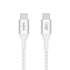 Cable USB-C a USB-C 240W de 2.0 Mt trenzado Belkin blanco