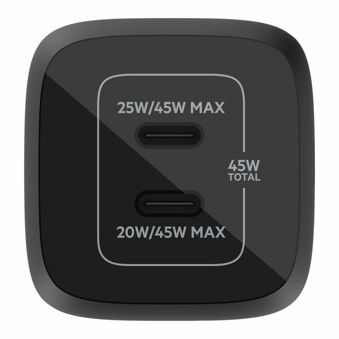 Cargador doble USB-C de hasta 45 W Belkin BoostCharge Pro