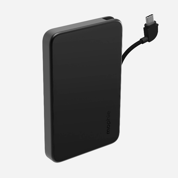 Batería externa 5.000 mAh con cable USB-C 20W Powerstation Plus Mini 2024 Mophie Negra