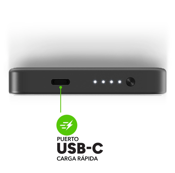 Batería externa 10.000 mAh con cable USB-C + Lightning 30W Powerstation Plus 2024 Mophie
