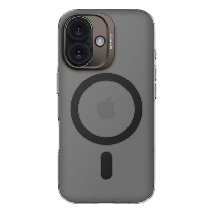 Funda plastico reciclado Magsafe iPhone 16 Decoded negro/transparente