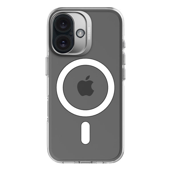 Funda plástico reciclado MagSafe para iPhone 16 Decoded transparente