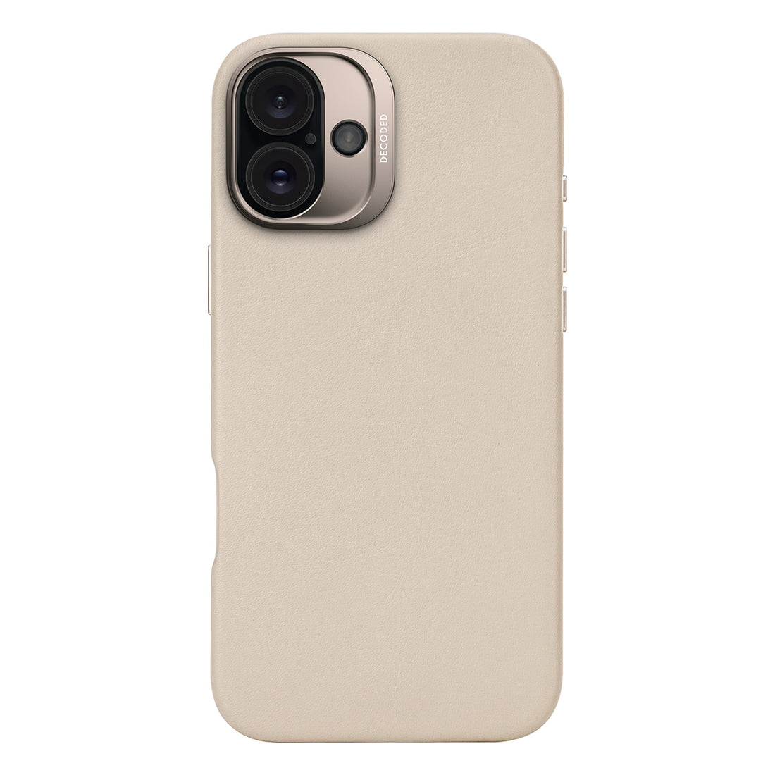 Funda de cuero Decoded para iPhone 16 Plus con MagSafe