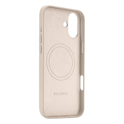 Funda de cuero Decoded para iPhone 16 Plus con MagSafe