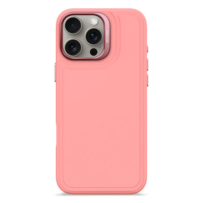 Funda silicona antimicrobial stacks Magsafe iPhone 16 Pro Max Decoded rosado