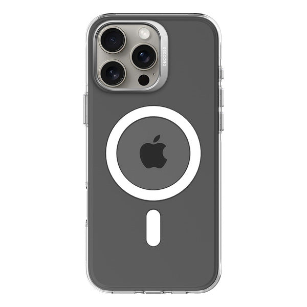 Funda plástico reciclado MagSafe para iPhone 16 Pro Max Decoded transparente