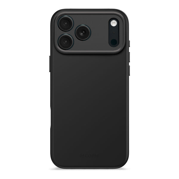 Funda silicona antimicrobiana iPhone 17 Pro Max Decoded negro phantom