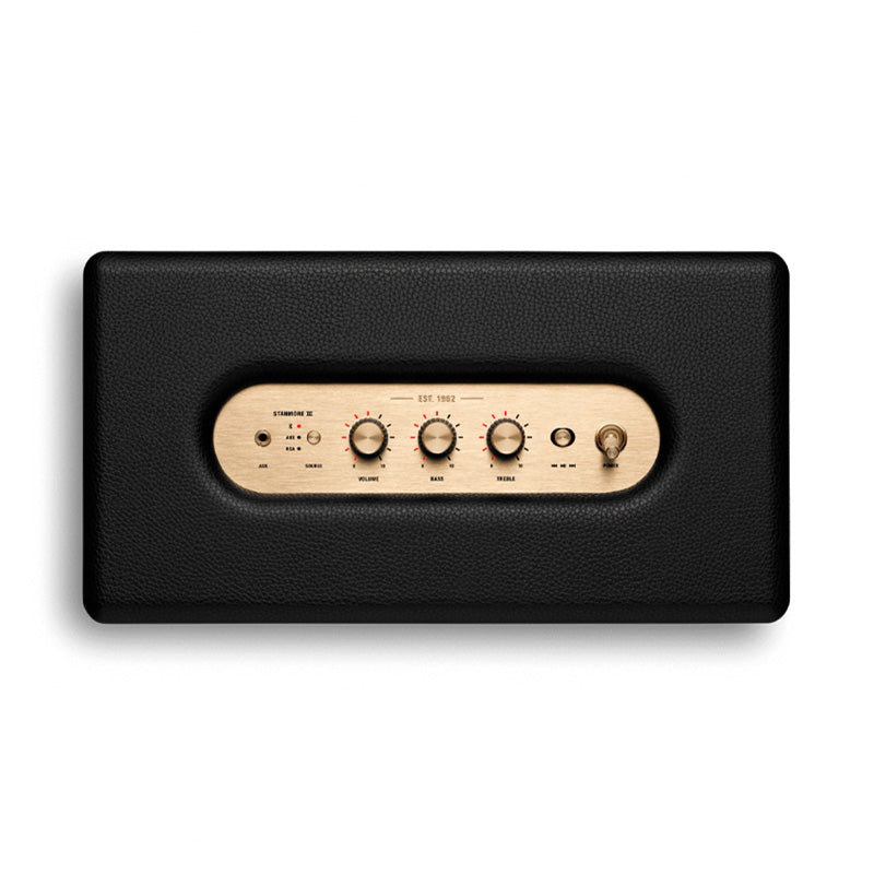 Parlante Bluetooth Marshall Stanmore III negro - Caja con detalles