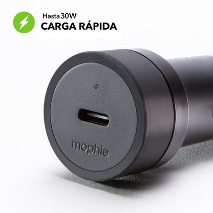 Cargador para auto USB-C mophie de 30 W
