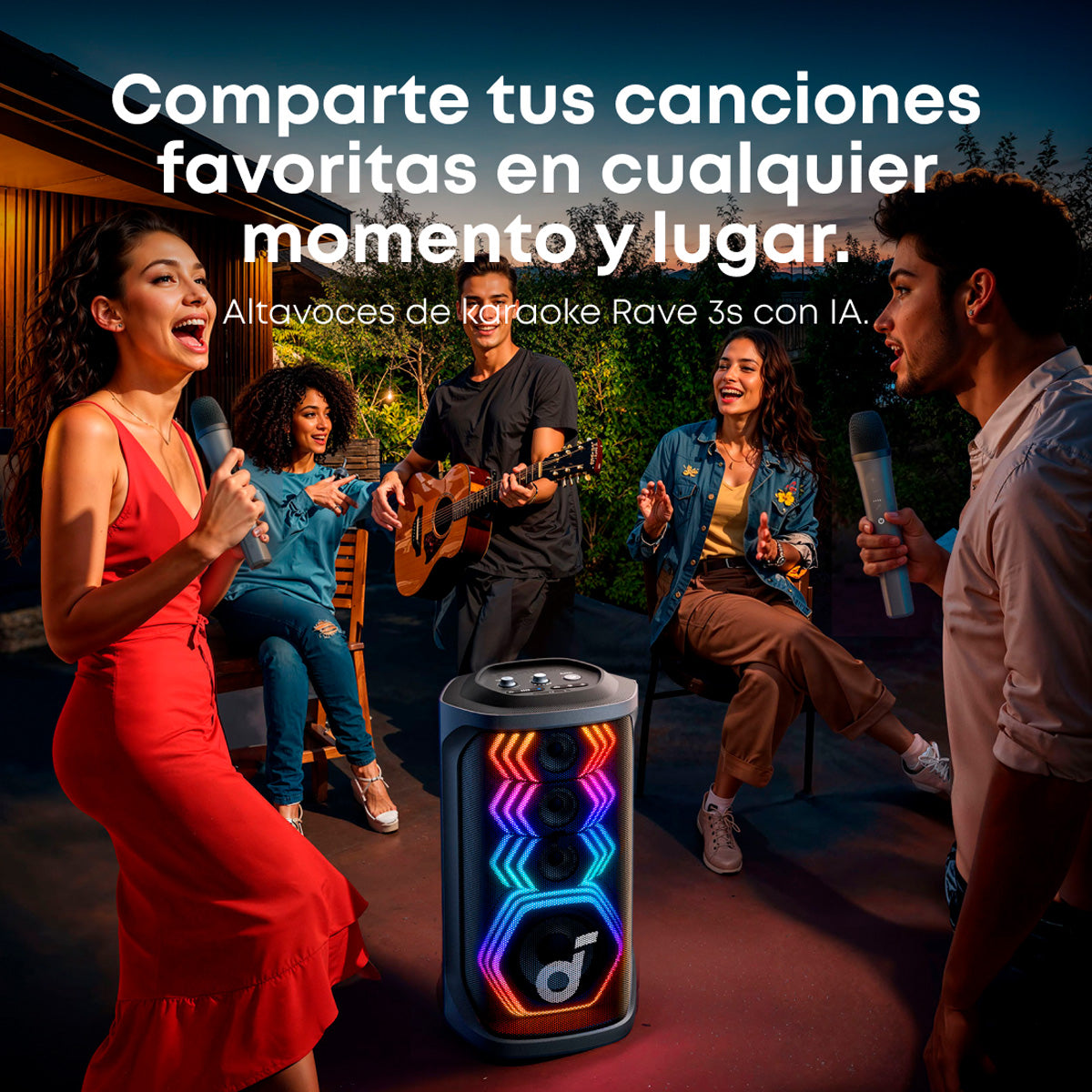 Parlante Bluetooth Soundcore Rave 3s AI