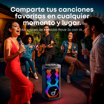 Parlante Bluetooth Soundcore Rave 3s AI