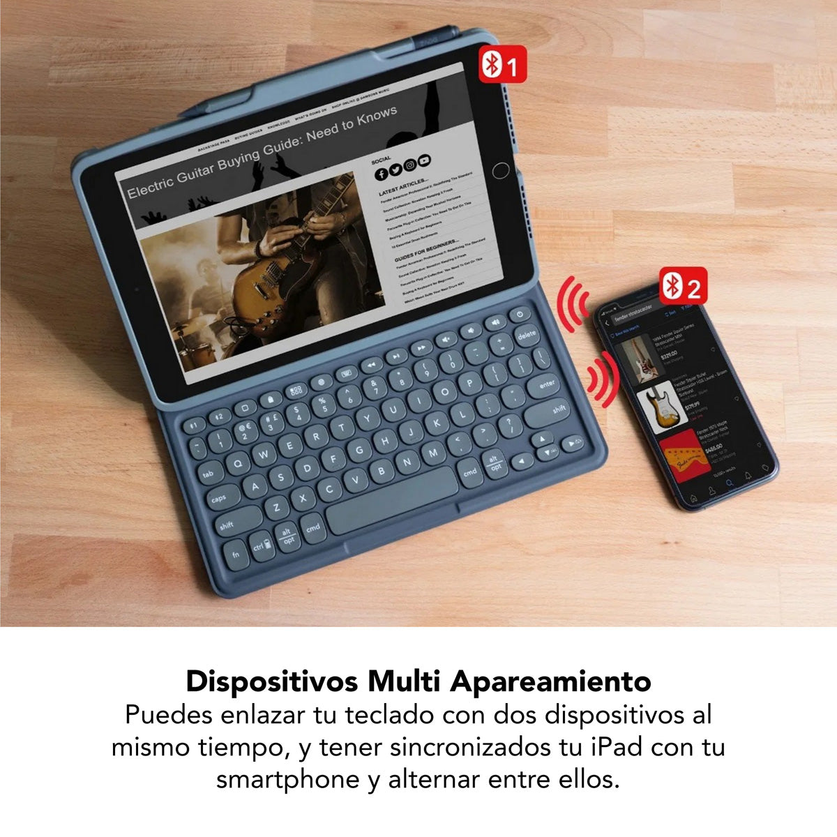 Funda con teclado ZAGG Pro Keys para iPad de 10,2" - Inglés