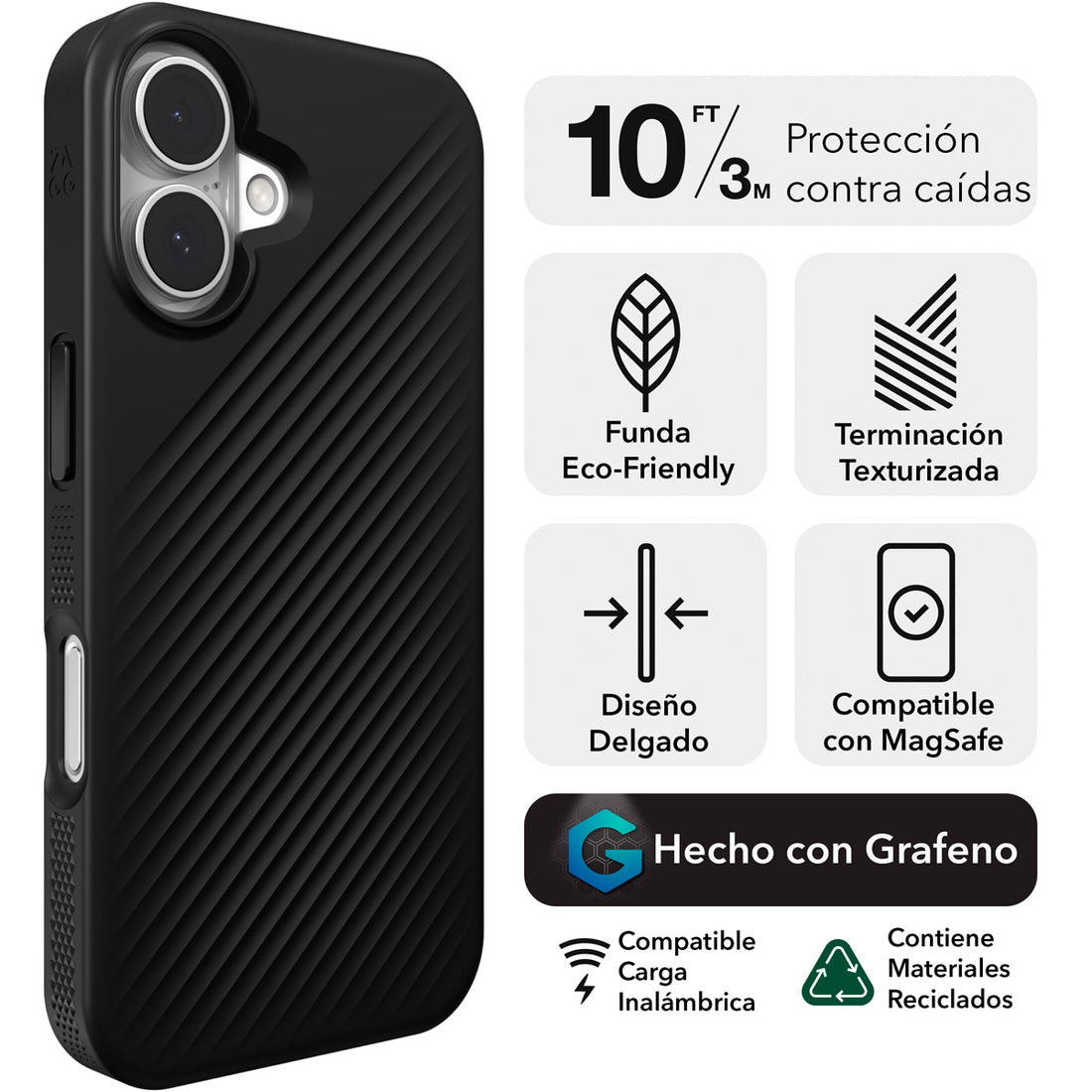 Funda ZAGG Luxe Snap para iPhone 16 con MagSafe