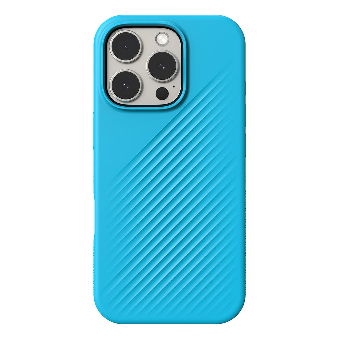 Funda dura Luxe Snap MagSafe para iPhone 16 Pro Max Zagg azul