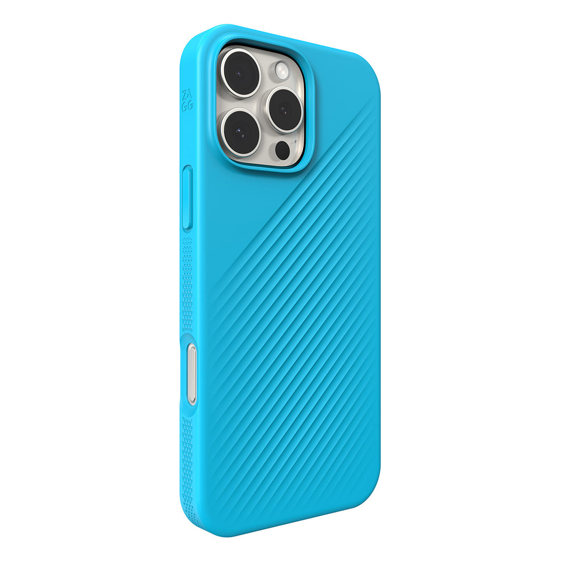 Funda dura Luxe Snap MagSafe para iPhone 16 Pro Max Zagg azul