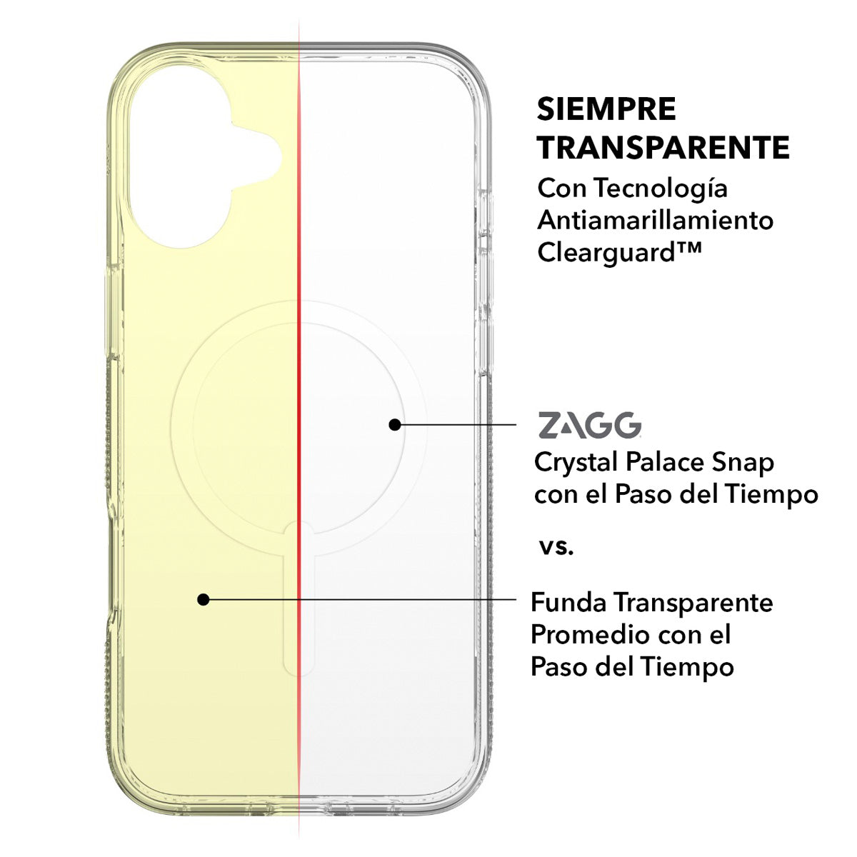 Funda ZAGG Crystal Palace Snap para iPhone 16 con MagSafe