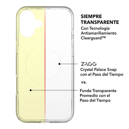 Funda ZAGG Crystal Palace Snap para iPhone 16 con MagSafe