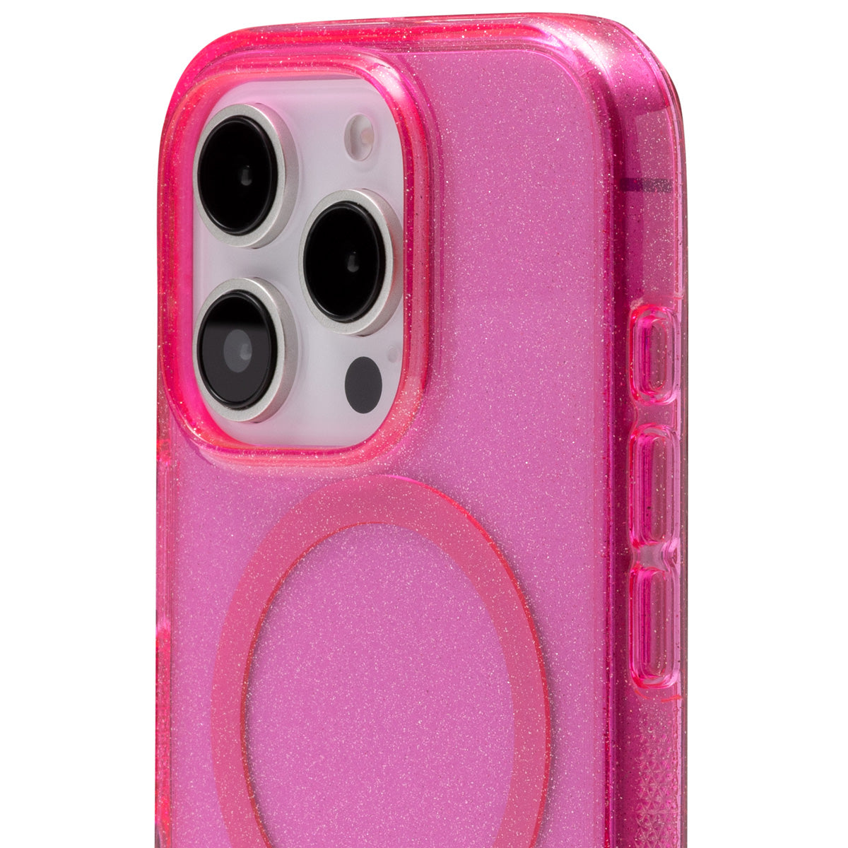 Funda ZAGG Milan Snap Glitter para iPhone 16 Pro Max con MagSafe Rosa