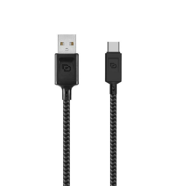 Cable Rugged USB-A a USB-C 1.2 Mt Dusted negro