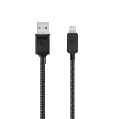 Cable Lightning MFi a USB-A 1.2 Mt Rugged Dusted negro