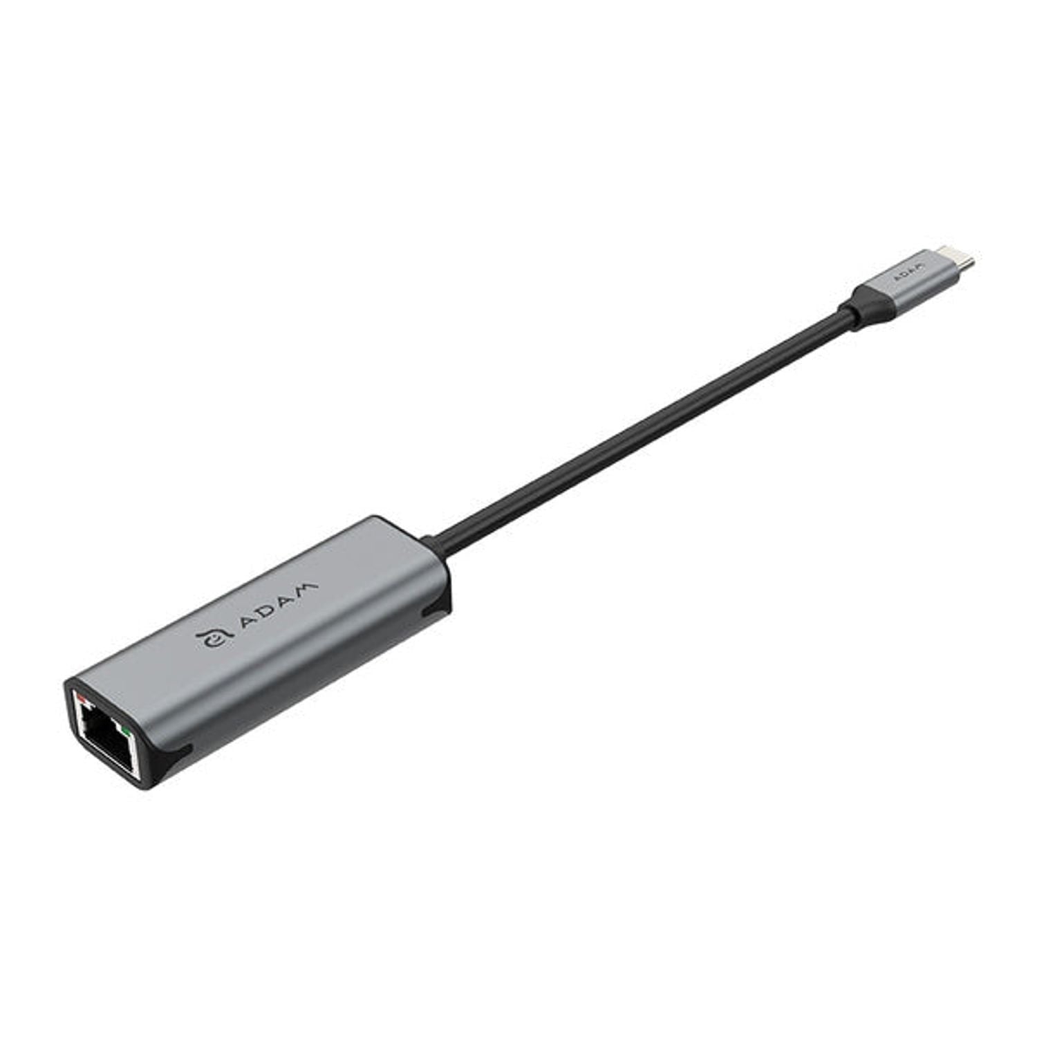 Adaptador USB-C a Ethernet CASA e2 hasta 2.5GB Adam Elements gris